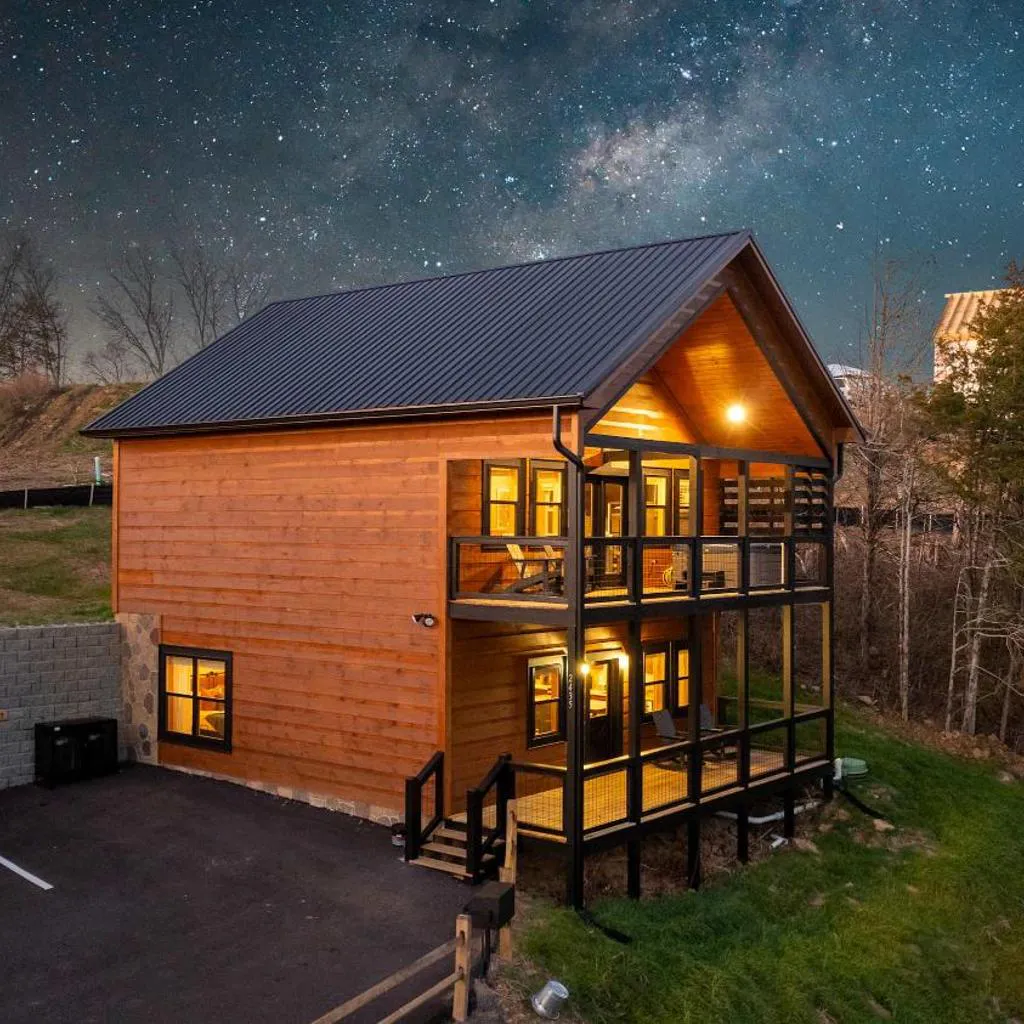 Photograph of Modern Pigeon Forge Cabin with Hot Tub Game Loft