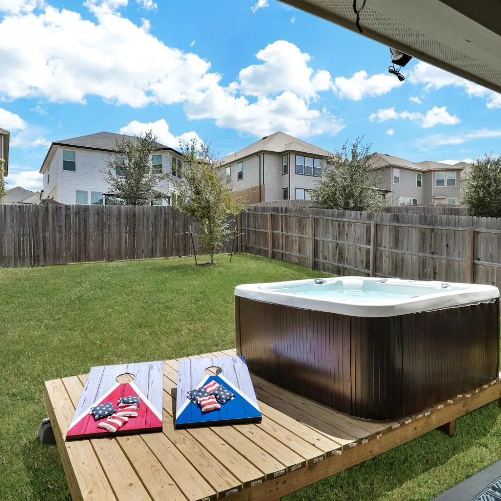 Photograph of Hot Tub Getaway Game Room Office Yard BBQ WiFi