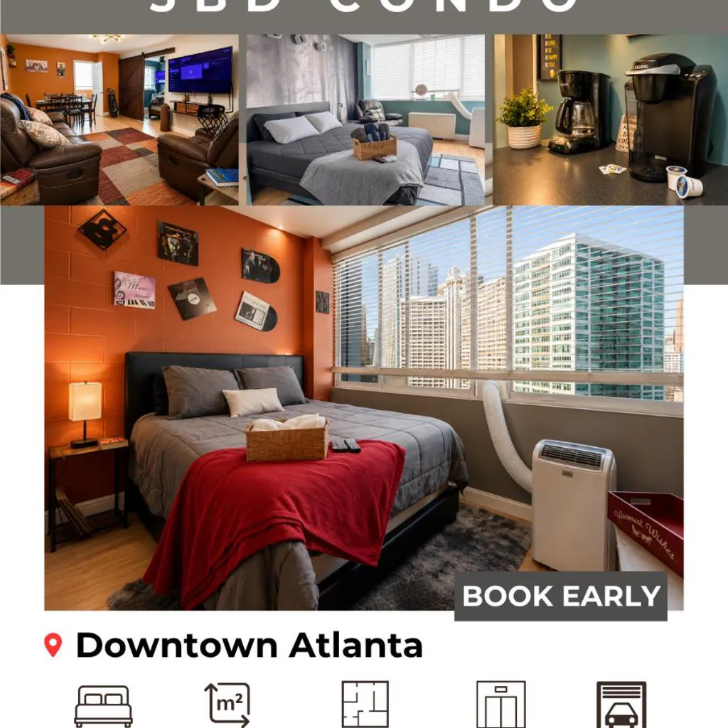 Photograph of Downtown Atlanta 3BR Condo Pool Access Near Stadium & Arena