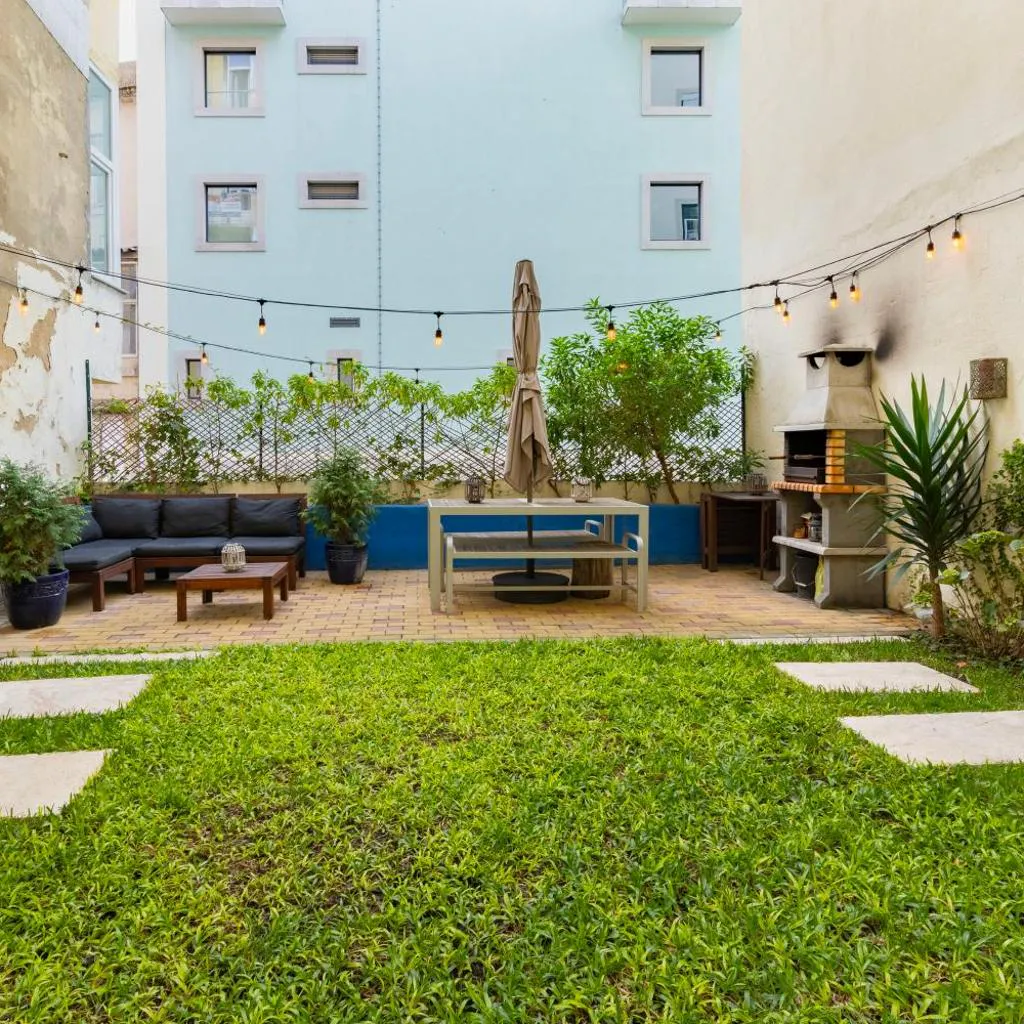 Photograph of Lisbon Intendente Terrace Apartment with BBQ
