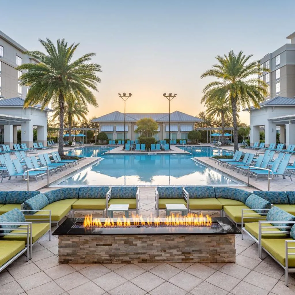 Photograph of TownePlace Suites Orlando at FLAMINGO CROSSINGS Town Center, Western Entrance