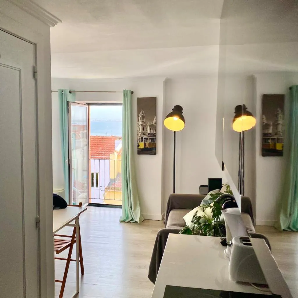 Photograph of Tejo River View Classic Flat in Lisbons Historic Heart