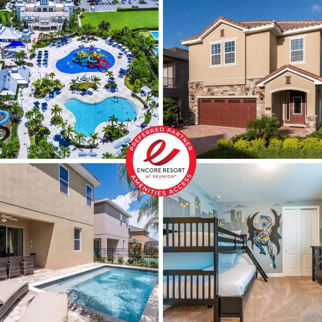 Photograph of Vibrant Home Near Disney With Private Pool, Themed Rooms And Waterpark & Resort Access At Encore Resorts Reunion - 401No