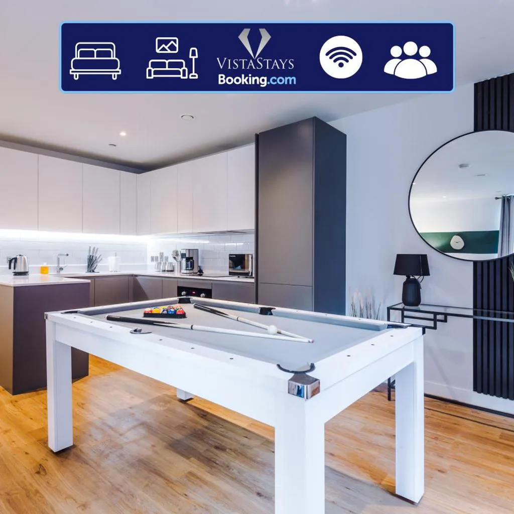 Photograph of 2BDR Apartment By Vista Stays Short Lets & Serviced Accommodation Manchester With Pool Table & Free WiFi