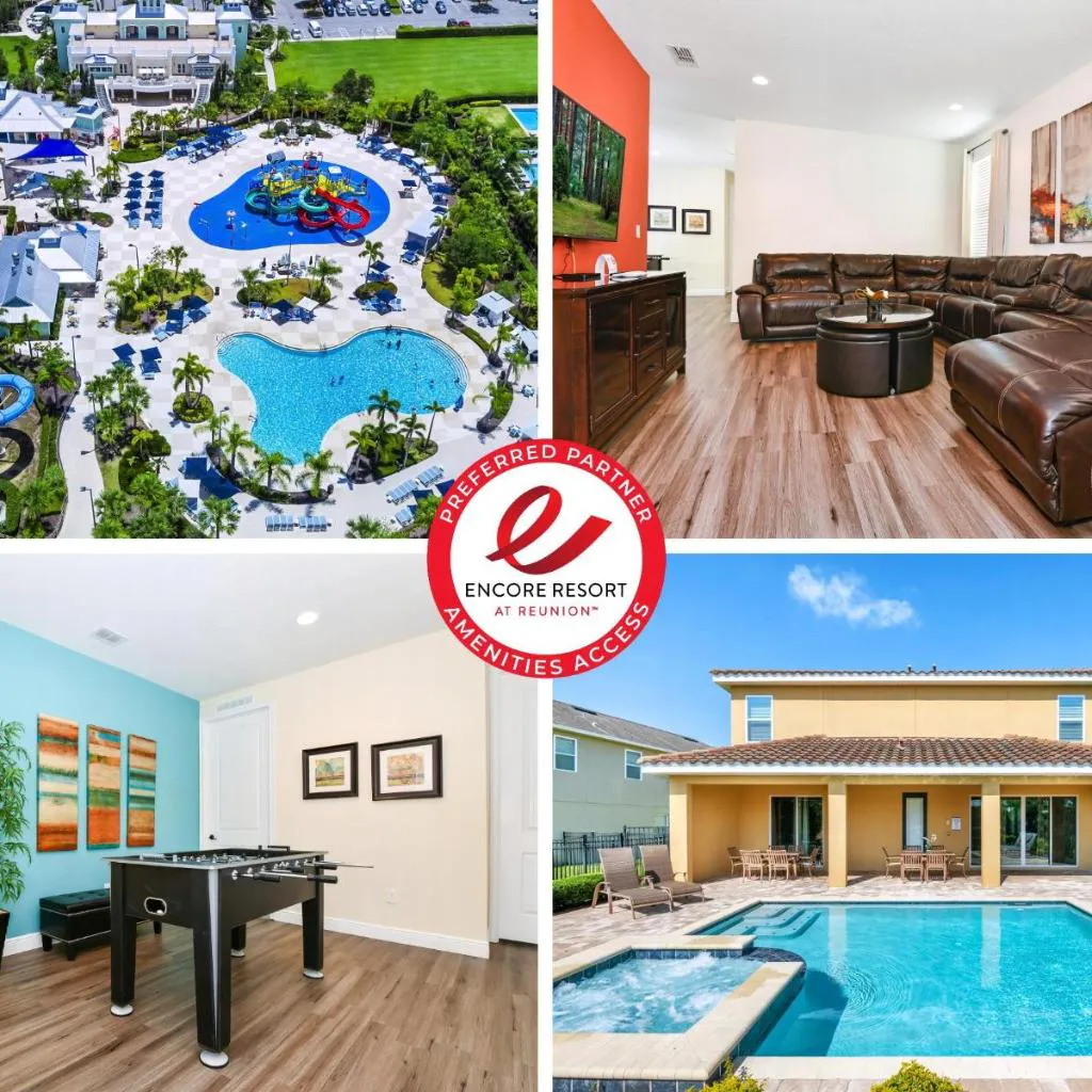 Photograph of Spectacular Home Near Disney With Private Pool And Waterpark & Resort Access At Encore Resorts Reunion - 7523Mr