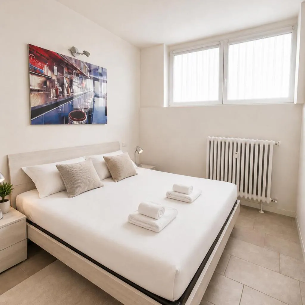 Photograph of Strategic & Large Studio with Self Check In - Fondazione Prada, Milano with AC, Wifi, Washing Machine