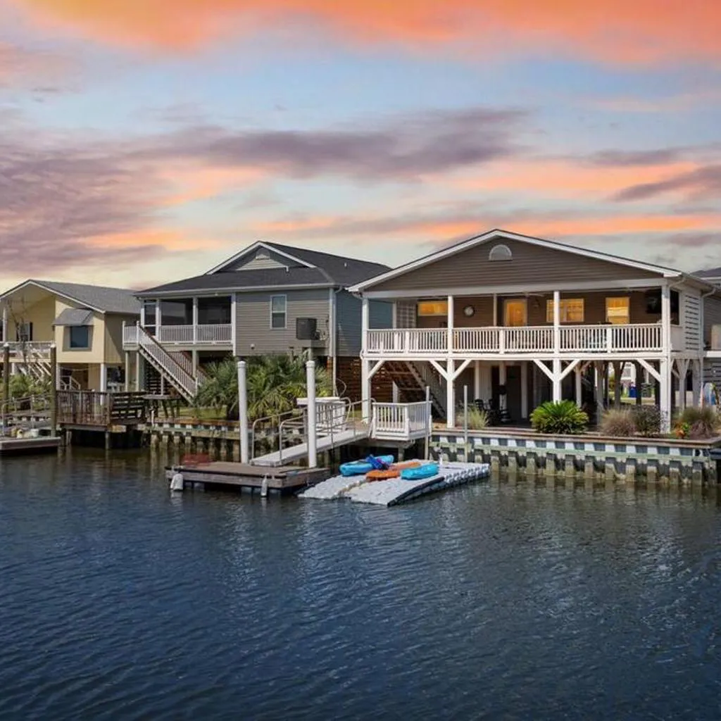 Photograph of The Dock House-Private Dock-Two Blocks to Beach