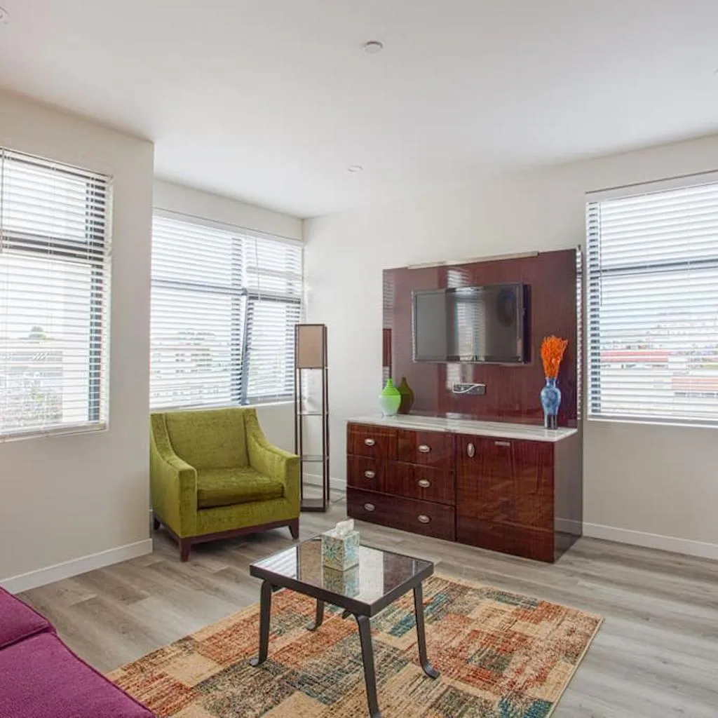 Photograph of One Bedroom Apartment with Luxurious Furnitures