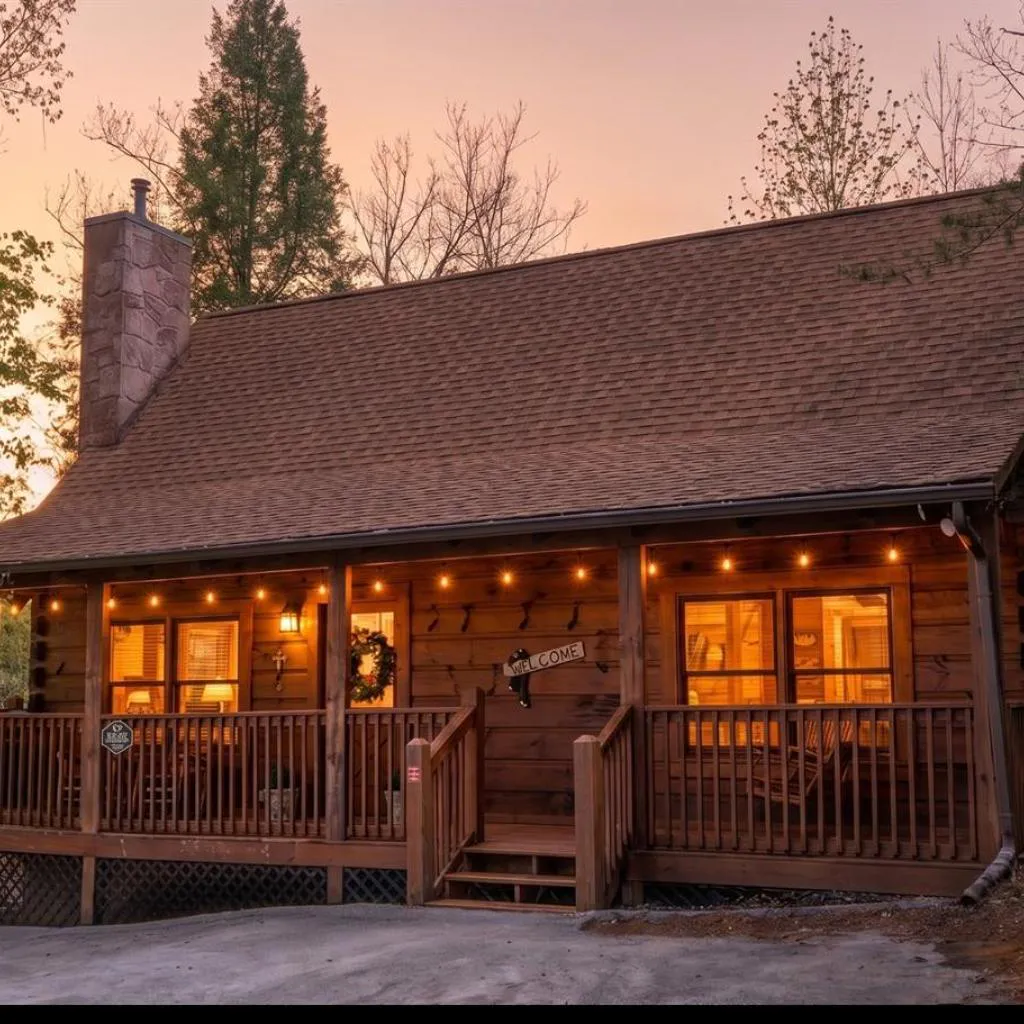 Photograph of Pigeon Forge Cabin with Private Hot Tub, Arcade Game RoomMinutes from Dollywood