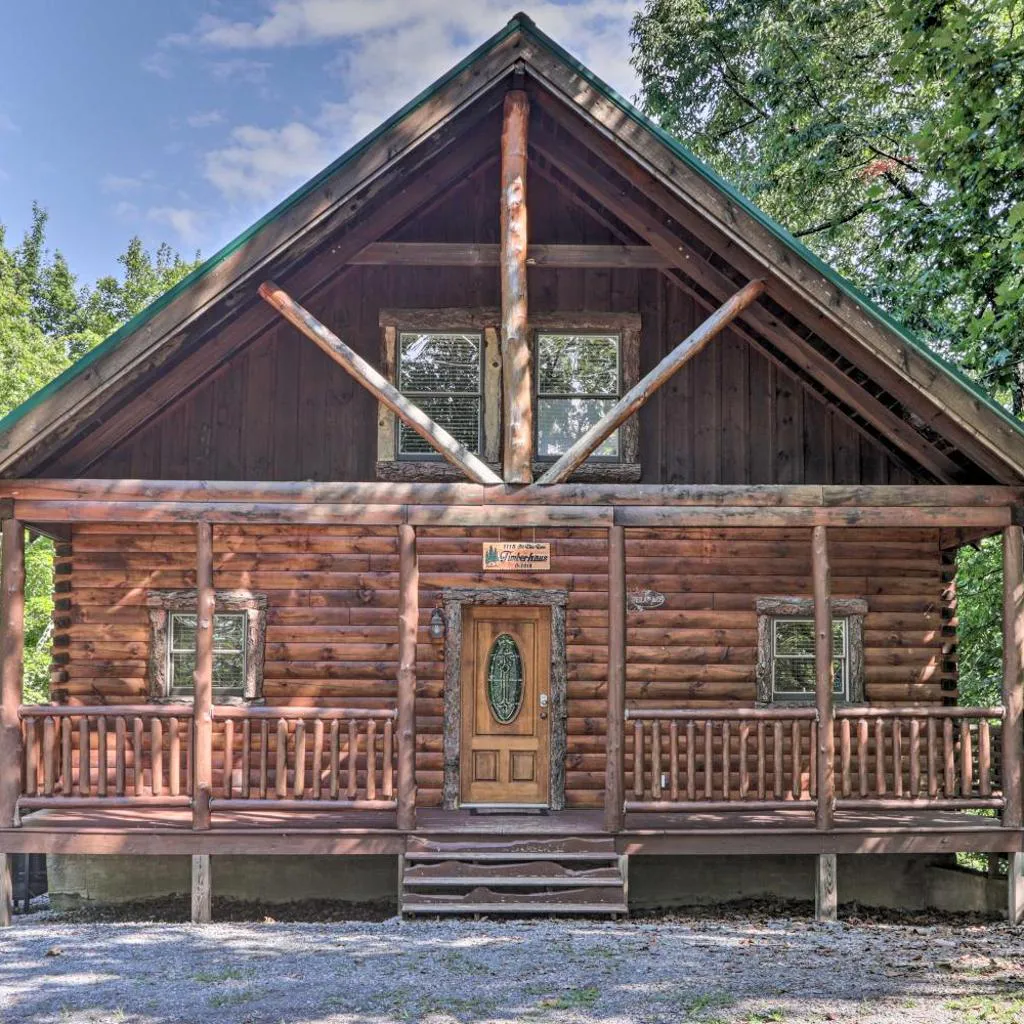 Photograph of 'Sky Harbor' Sevierville Cabin w/ Hot Tub & Deck!
