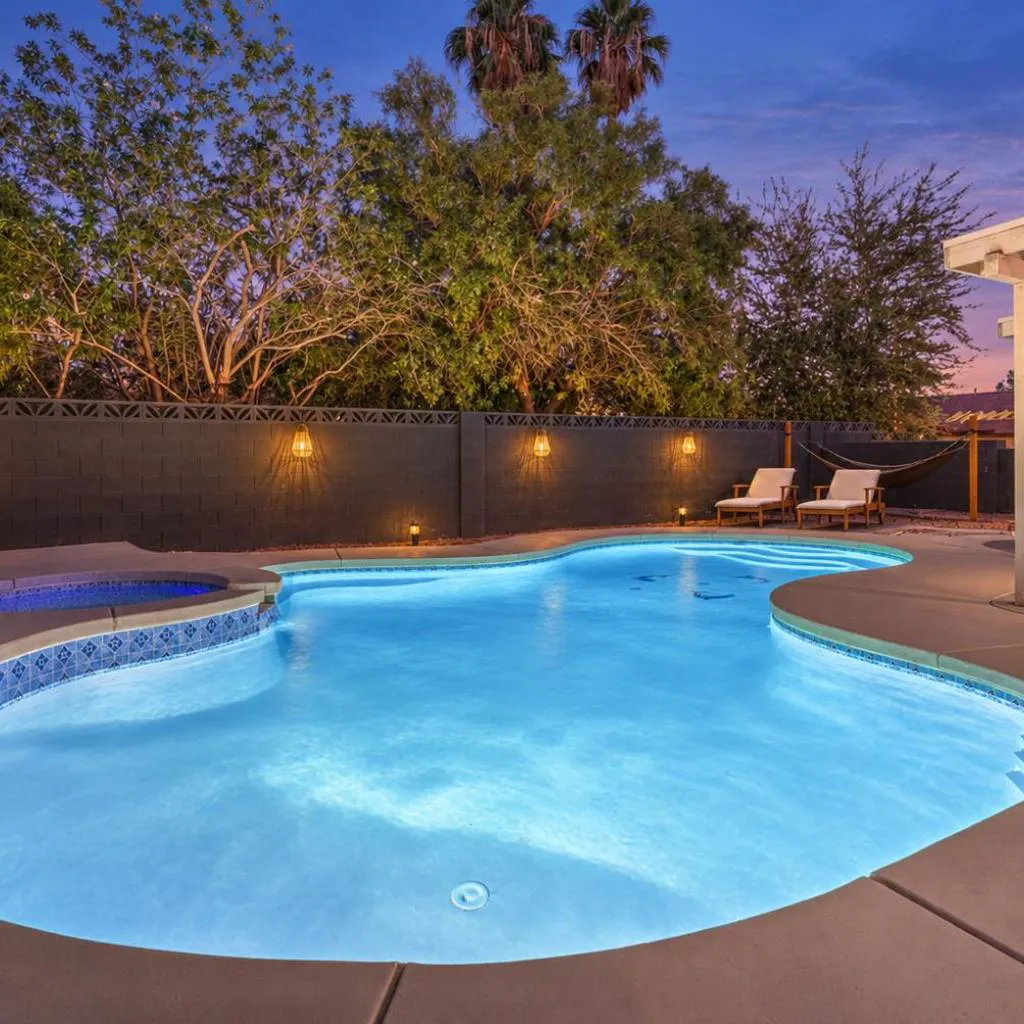 Photograph of 静 Tokyo Escape - Chinatown Heated Pool Retreat near the Strip with Hot Tub, Pool Table, Dog Friendly