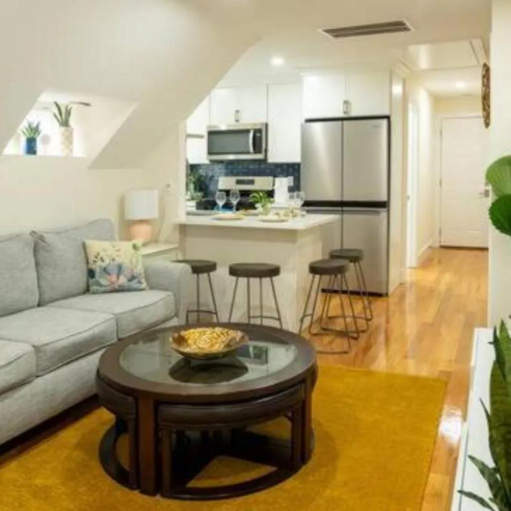 Photograph of Breezy 3BR Boston Apt - Bathtub, Parking, TV, Walk to Train 803