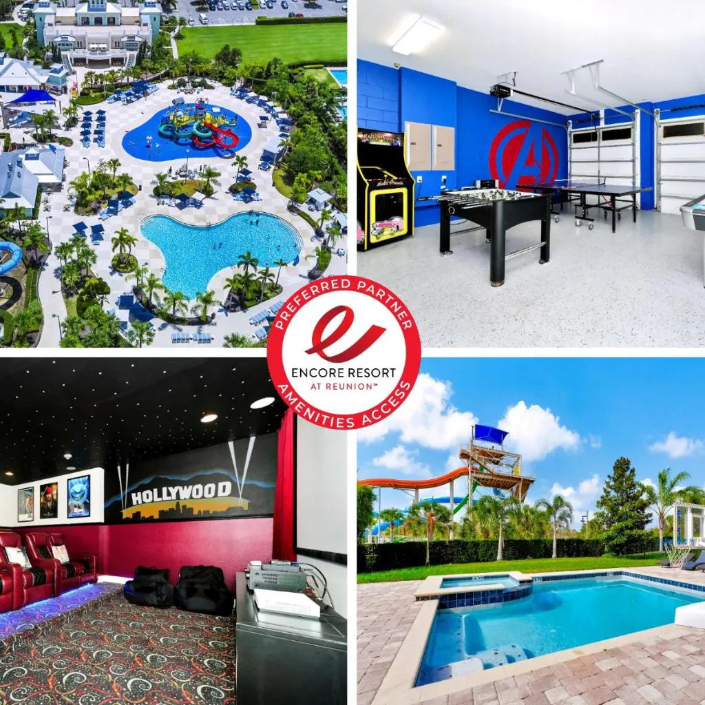 Photograph of Astounding Home Near Disney With Themed & Media Room, Pool Table With Waterpark & Resort Access At Encore Resorts Reunion - 240Cl