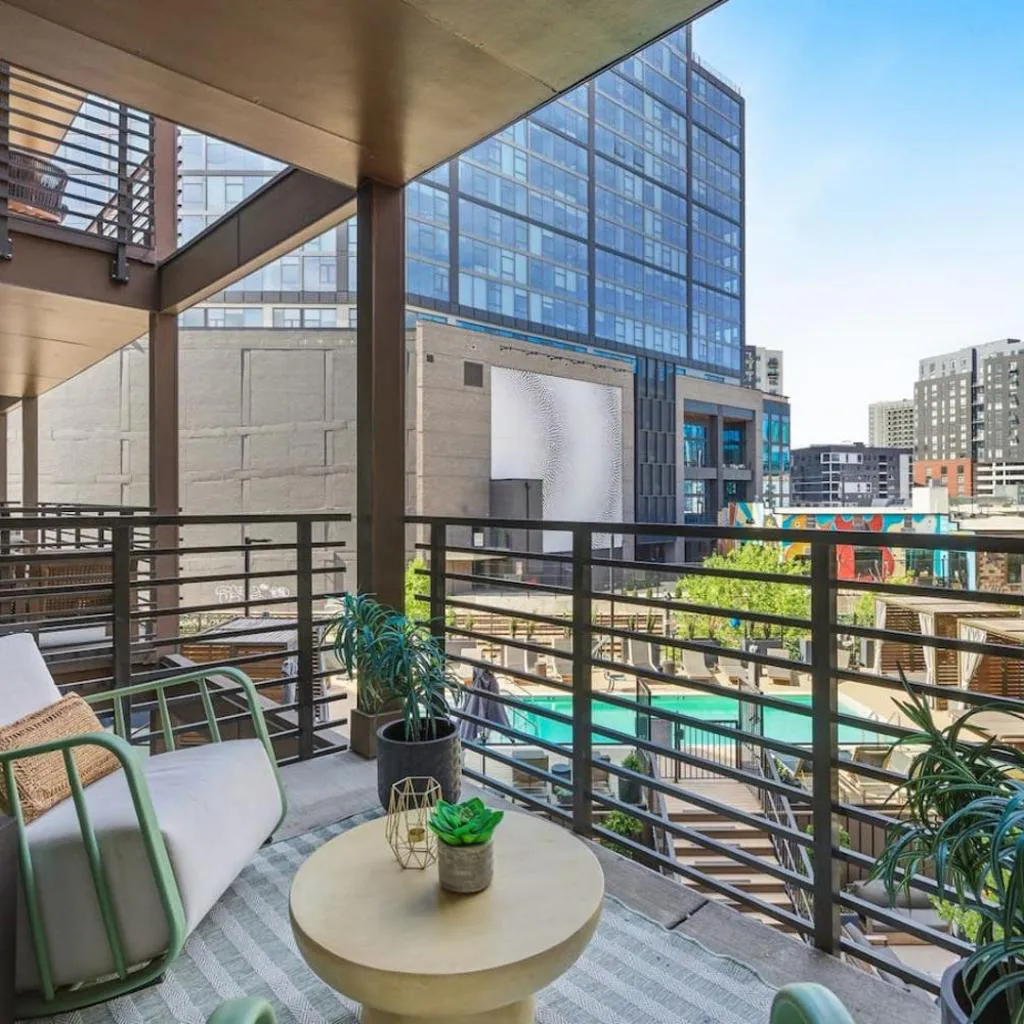 Photograph of Condo with Pool Balcony and Garage plus Walk to Downtown Broadway