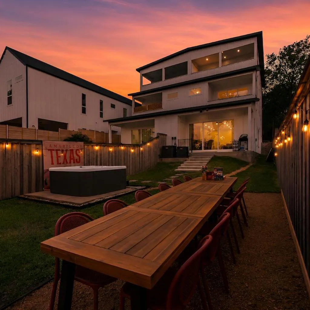 Photograph of Dallas Retreat Hot Tub Fire Pit EVCharger