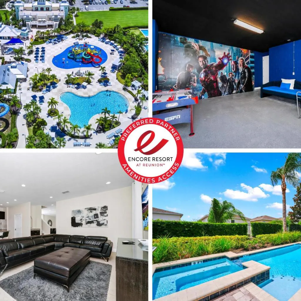 Photograph of Charming Home Near Disney With Game Room And Waterpark & Resort Access At Encore Resorts Reunion - 7592Mr