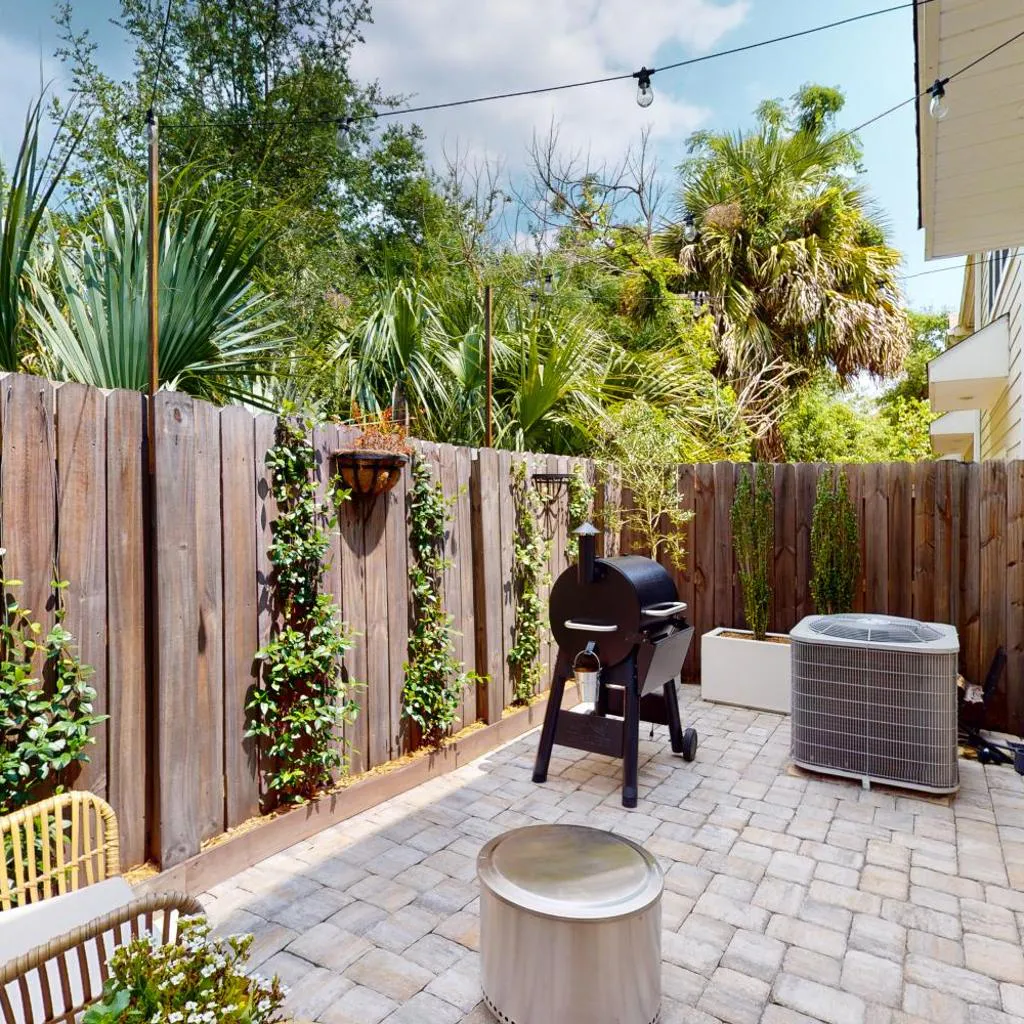 Photograph of Stylish dog-friendly townhome with firepit & enclosed yard - blocks to downtown
