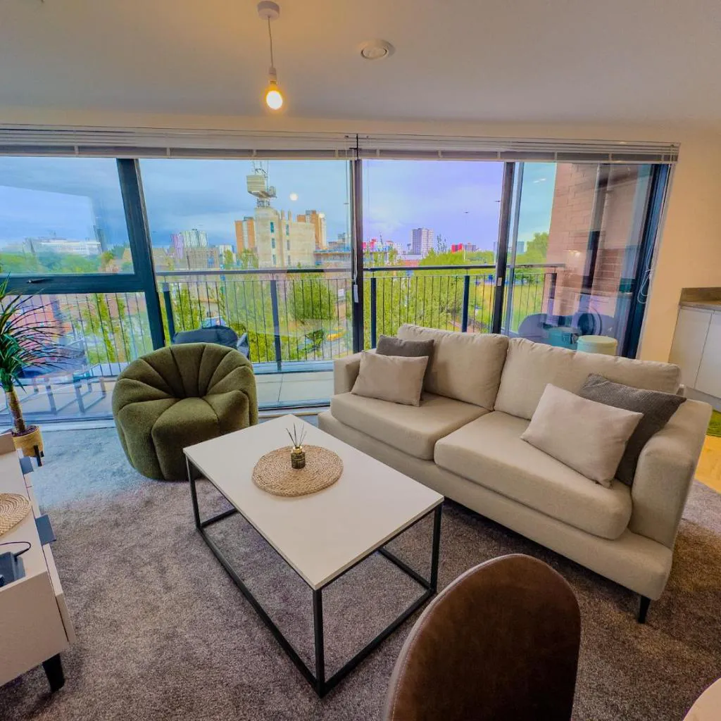 Photograph of Cosy Salford Retreat - Balcony & PS4