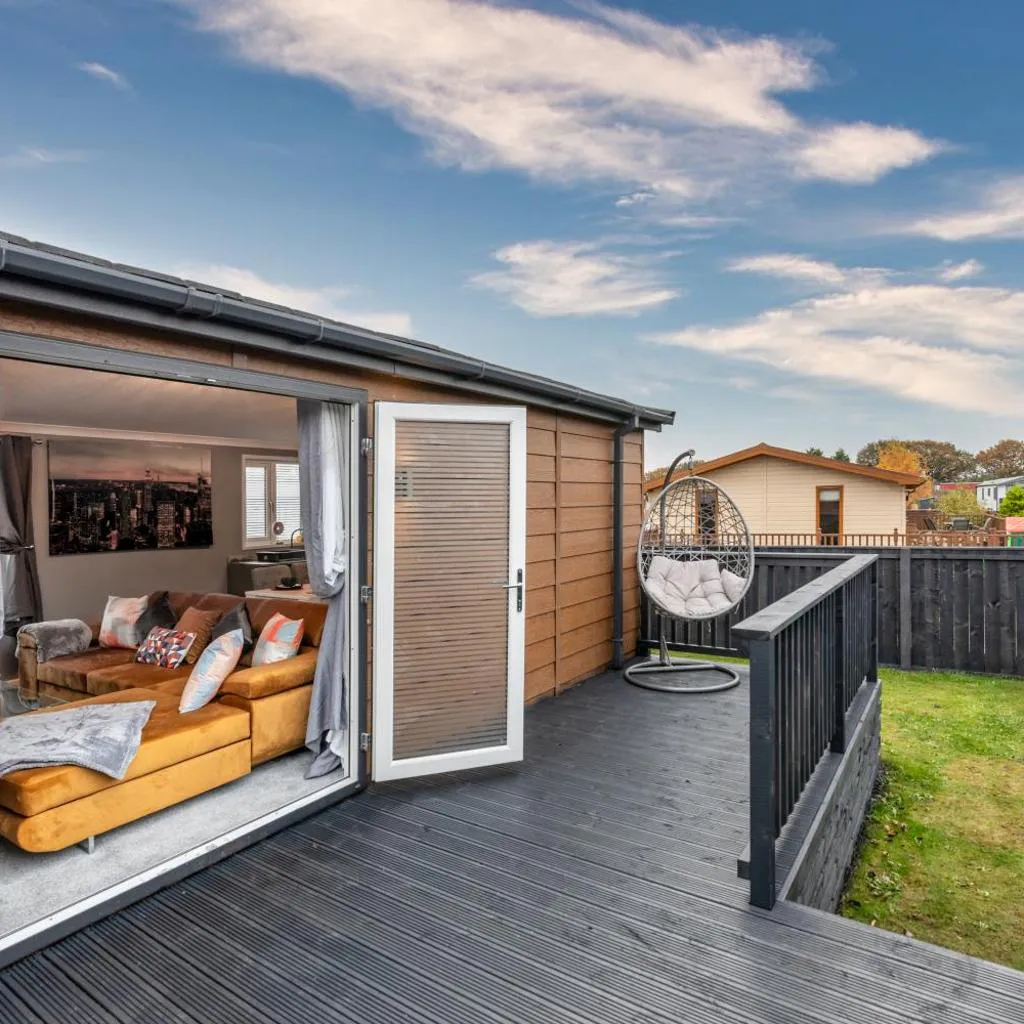 Photograph of York Family Luxury Cabin with hot tub