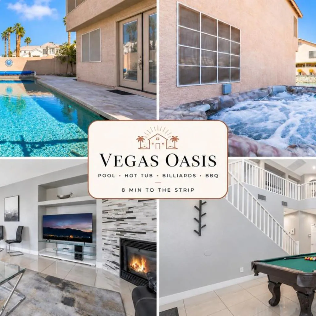 Photograph of Vegas Oasis with Pool Spa and Billiards near Strip