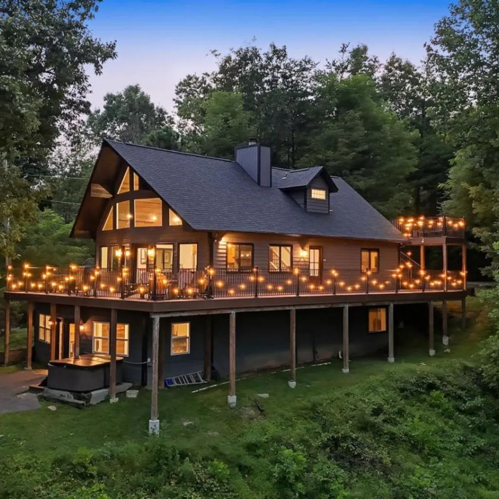 Photograph of King of Mountain Views Hot Tub Grill Games