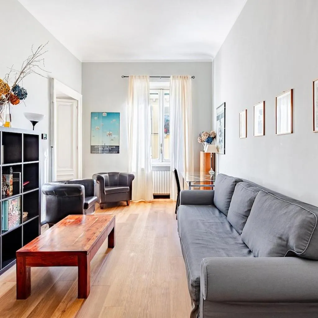 Photograph of City Center Renovated Apartment in a Historic Building Near the Po River