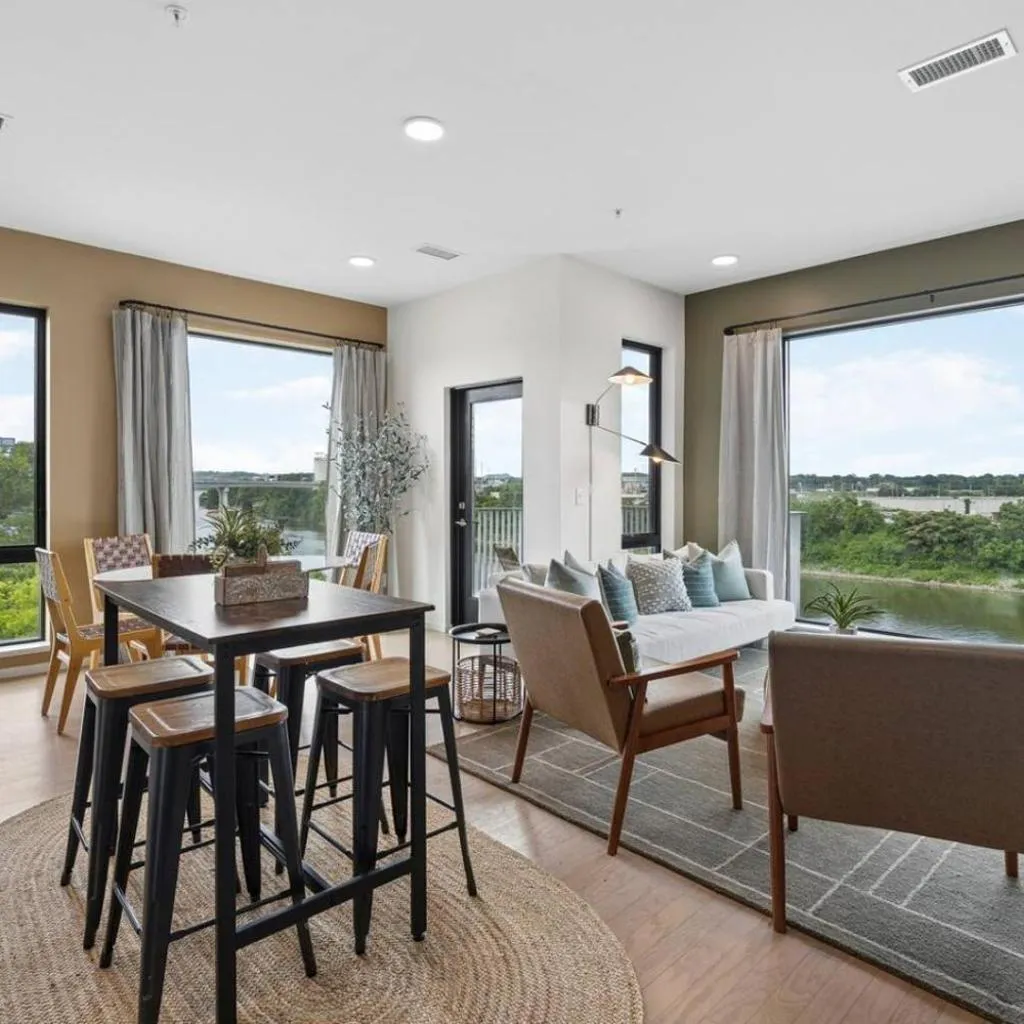 Photograph of Luxury Downtown Riverview Condo with Garage and Two Balconies