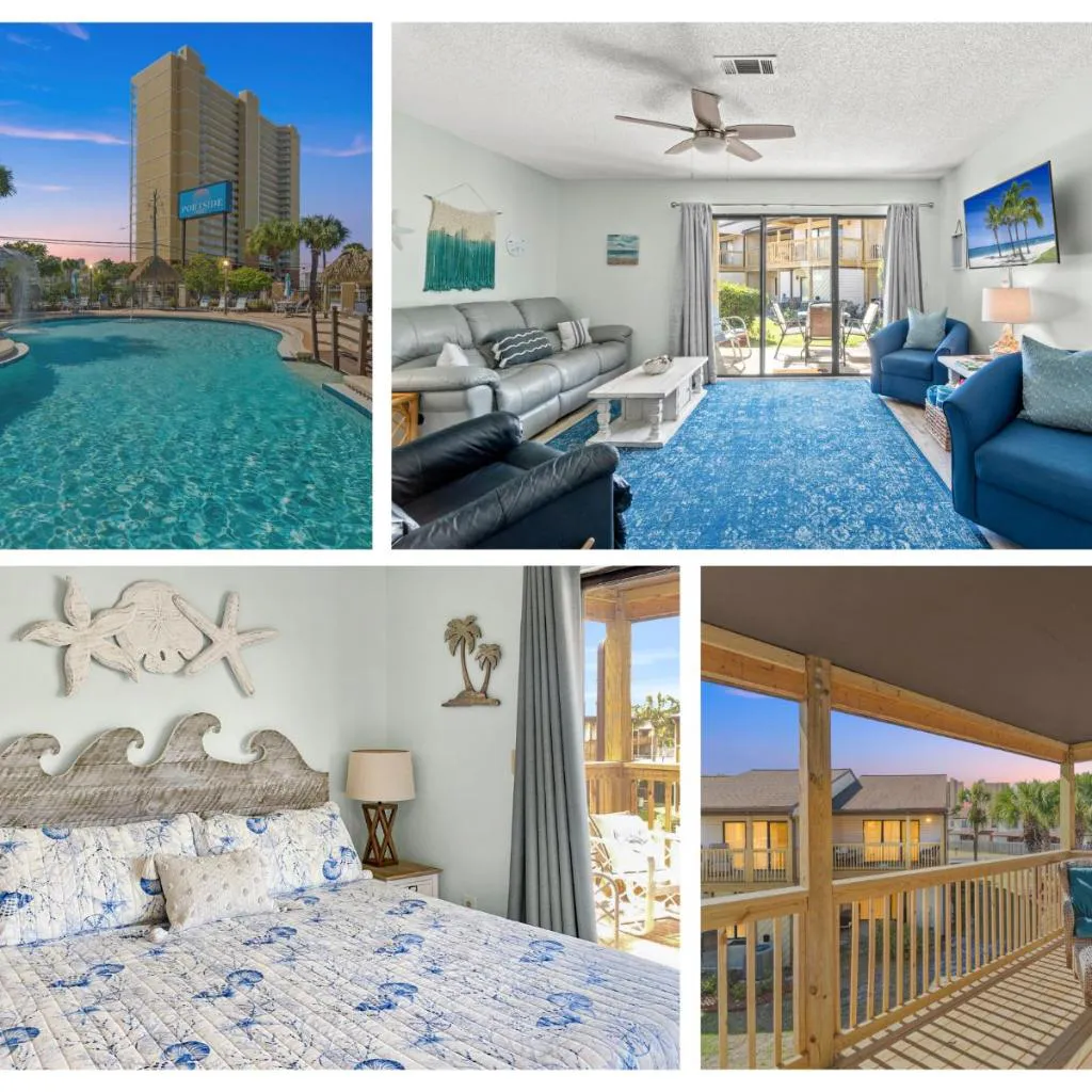 Photograph of The Salty Suite Beach House- heated pool! hot tub! pet and family friendly! No elevators! Park at your door!