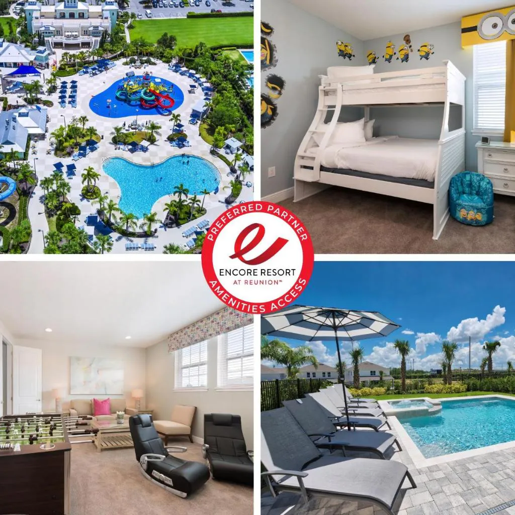 Photograph of Delightful Home Near Disney With Private Pool, Media Room, Waterpark & Resort Access At Encore Resort Reunion - 7418Mr