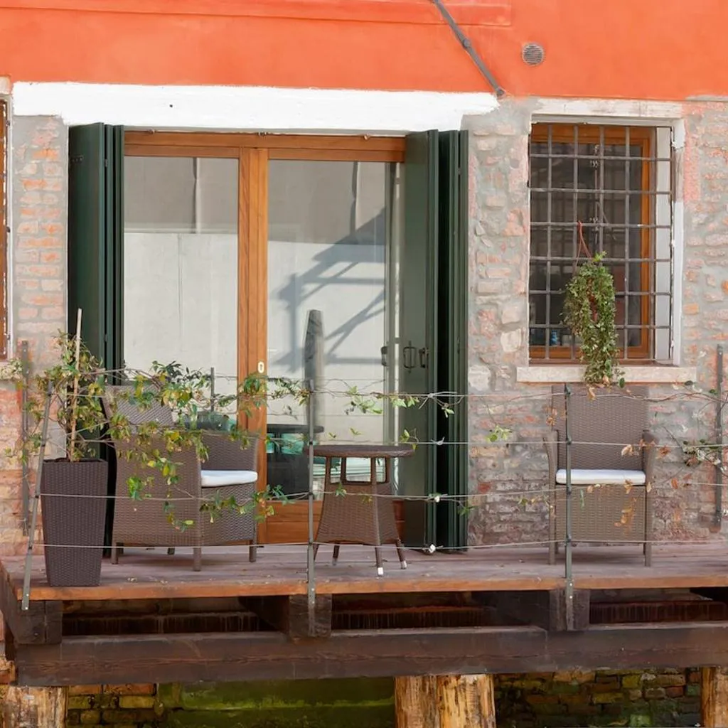 Photograph of Luxury flat balcony on the water