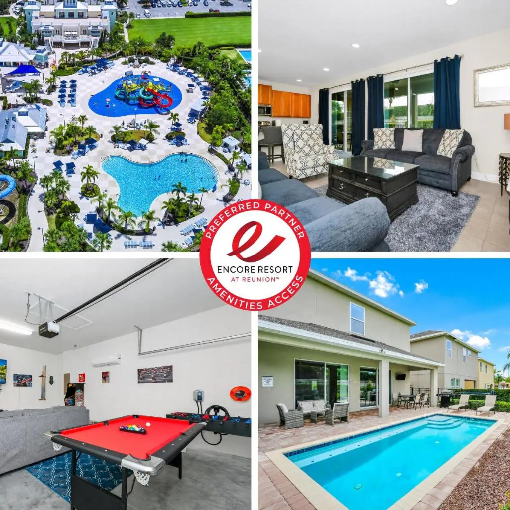 Photograph of Welcoming Home With Game Room And Private Pool With Water Park Access At Encore Resorts Reunion - 150Mn