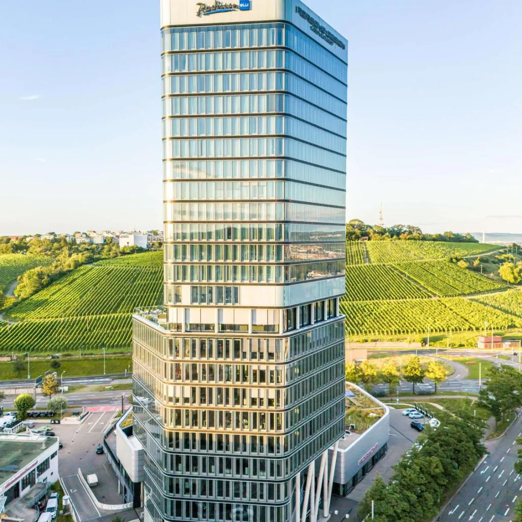 Photograph of Radisson Blu Hotel at Porsche Design Tower Stuttgart
