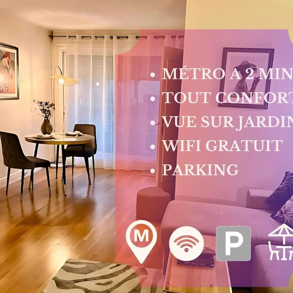 Photograph of L'écrin du 12- Studio élégant sur jardin avec parking