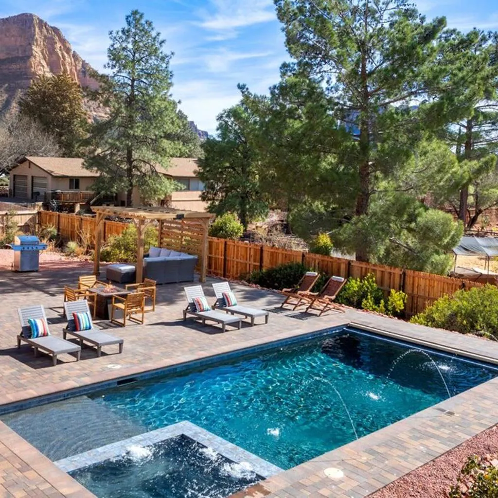 Photograph of Scenery Home with Amazing Red Rock Views, Pool, Spa and Game Room