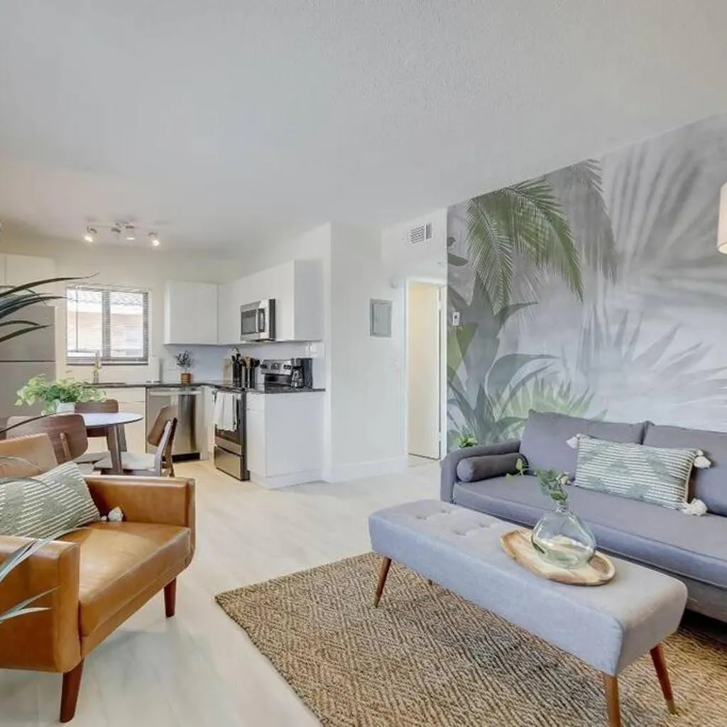 Photograph of Beachy&Boho apt for 6 people with kitchen and pool