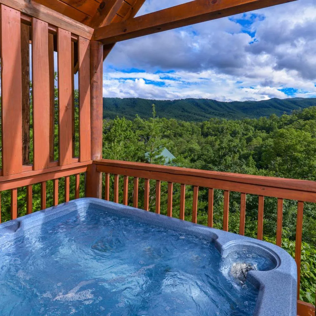 Photograph of Scenic Log Sleeps 6 Hot Tub Balcony Pool Table