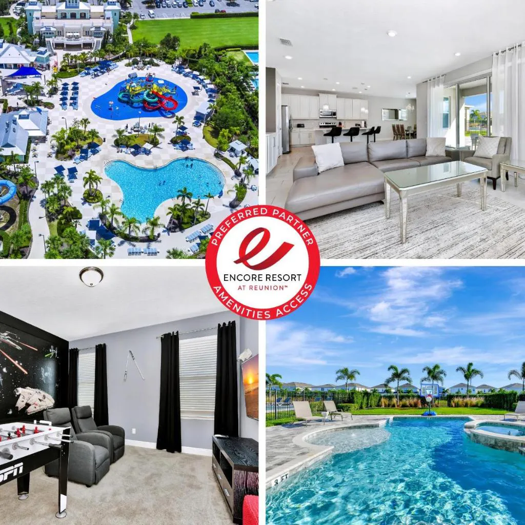Photograph of Modern Home With Themed Rooms, Foosball Table And Waterpark & Resort Access Near Disney At Encore Resorts Reunion - 253Sf