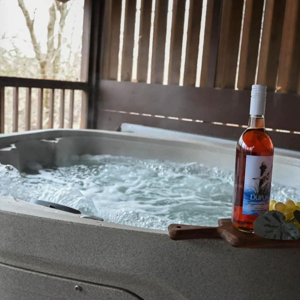 Photograph of Cuddly Bear New Hot Tub Private Gas Grill Location