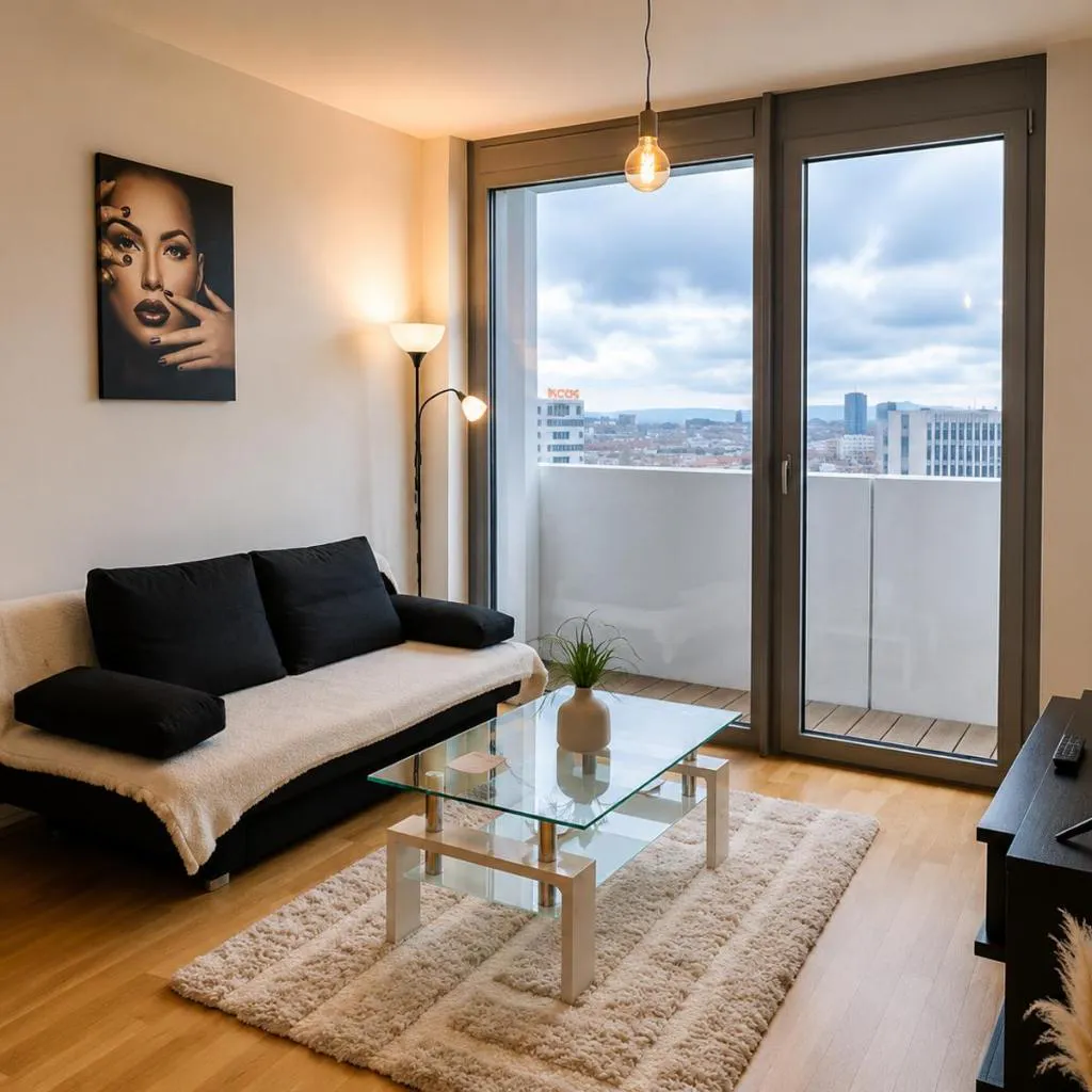 Photograph of Modern Vienna Apartment-Central Station&Skyline View