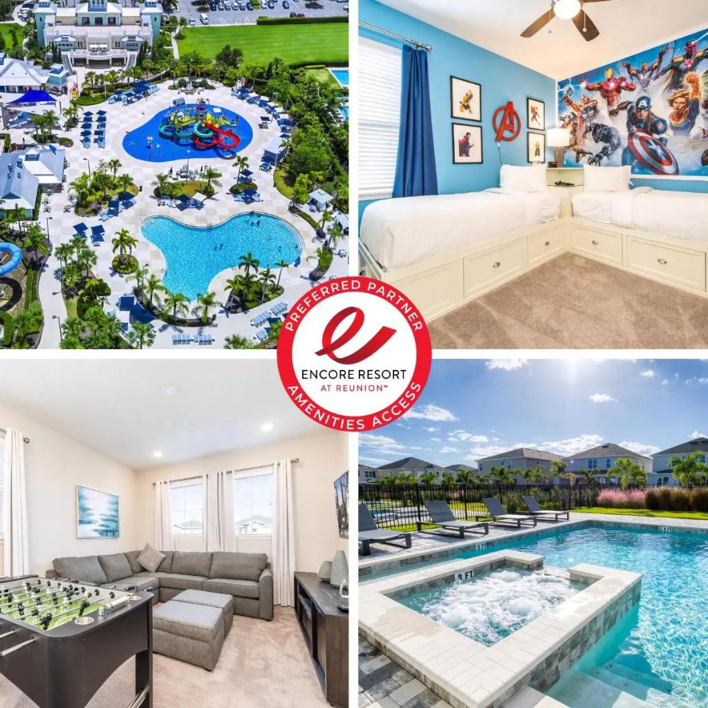 Photograph of Elegant Home Near Disney With Private Pool, Foosball Table, Themed Rooms And Waterpark & Resort Access At Encore Resorts Reunion - 365Sf