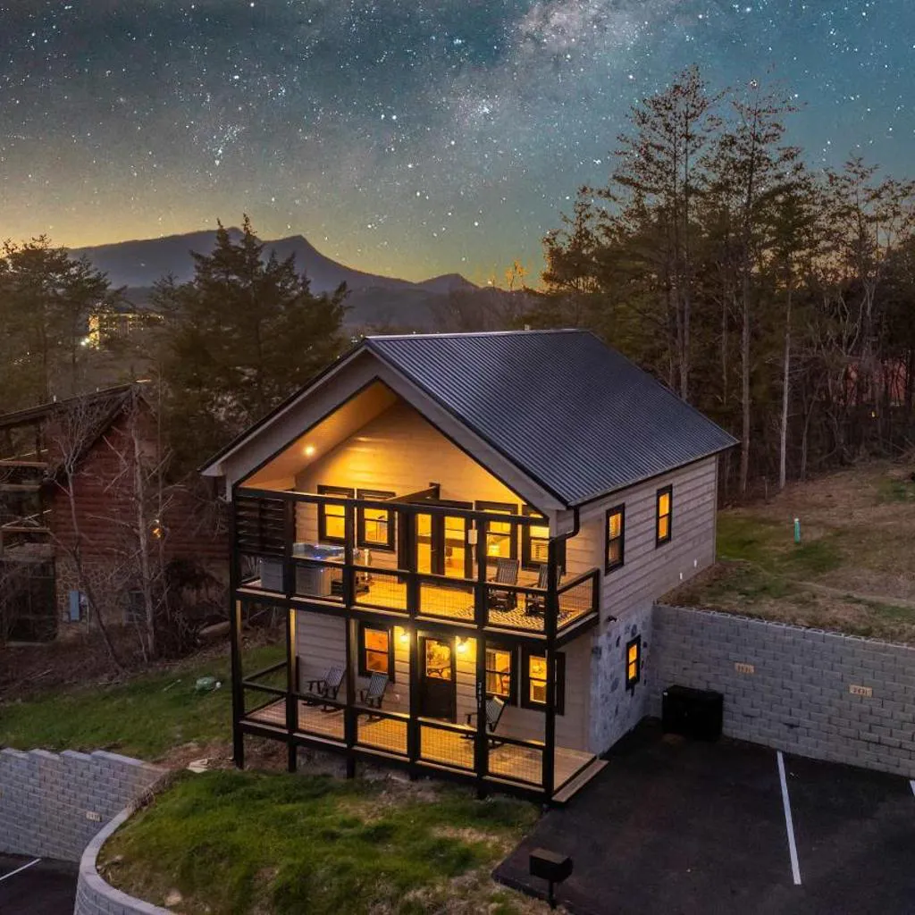 Photograph of Close to PKWY - Quiet Cabin with Hot Tub & Game Room