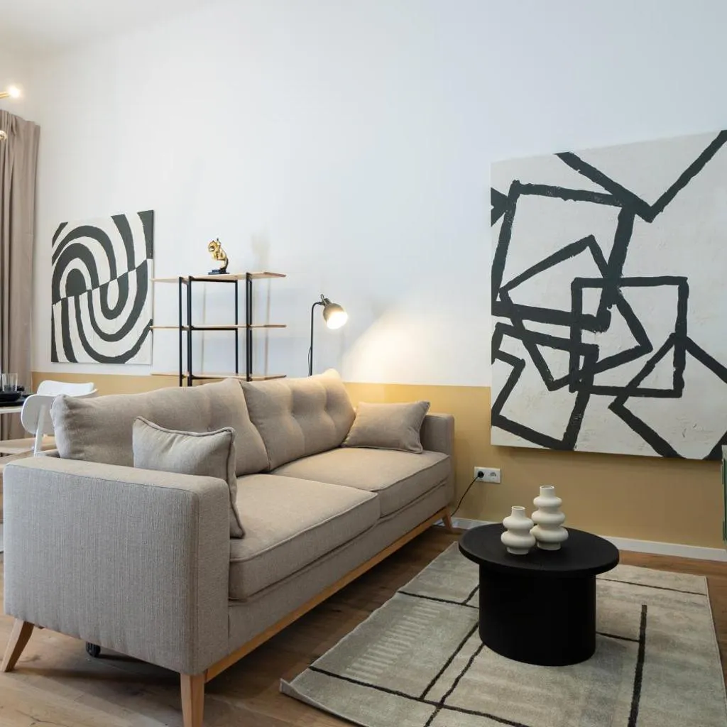 Photograph of Contemporary 1-Bed Apartment with Balcony in the Heart of Vienna