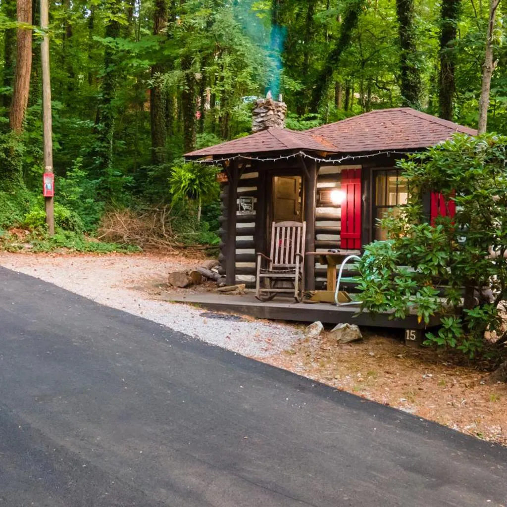 Photograph of Log Cabin Motor Court