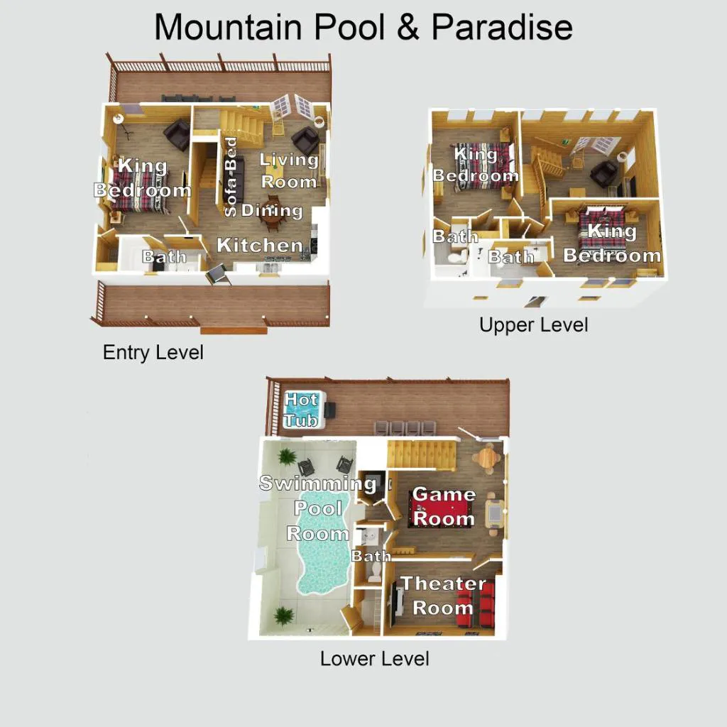 Photograph of Mountain Pool & Paradise by American Patriot Getaways
